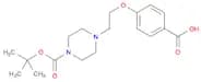 4-[2-{4-(tert-Butyloxycarbonyl)piperazin-1-yl}ethoxy]benzoic acid