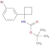 tert-butyl 1-(3-bromophenyl)cyclobutylcarbamate