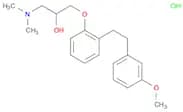 2-Propanol,1-(dimethylamino)-3-[2-[2-(3-methoxyphenyl)ethyl]phenoxy]-,hydrochloride