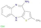 10H-Thieno[2,3-b][1,5]benzodiazepin-4-amine, 2-methyl-,monohydrochloride