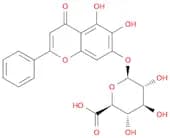 (2S,3S,4S,5R,6R)-6-(5,6-dihydroxy-4-oxo-2-phenylchromen-7-yl)oxy-3,4,5-trihydroxyoxane-2-carboxyli…