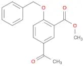 Benzoic acid, 5-acetyl-2-(phenylmethoxy)-, methyl ester