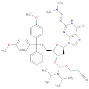 Guanosine,5'-O-[bis(4-methoxyphenyl)phenylmethyl]-2'-deoxy-N-[(dimethylamino)methylene]-, 3'-[2-cy…