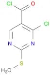 5-Pyrimidinecarbonyl chloride, 4-chloro-2-(methylthio)-