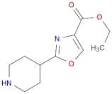 4-Oxazolecarboxylicacid, 2-(4-piperidinyl)-, ethyl ester