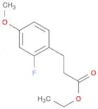 Benzenepropanoic acid, 2-fluoro-4-methoxy-, ethyl ester