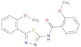 2-Methoxy-N-(5-(2-methoxyphenyl)-1,3,4-thiadiazol-2-yl)benzamide
