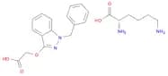 L-Lysine, mono[[[1-(phenylmethyl)-1H-indazol-3-yl]oxy]acetate]OTHER CA INDEX NAMES:Acetic acid, [[…
