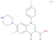 3-Quinolinecarboxylic acid,6-fluoro-1-(4-fluorophenyl)-1,4-dihydro-4-oxo-7-(1-piperazinyl)-,monohy…