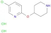 Pyridine,5-chloro-2-(4-piperidinyloxy)-, hydrochloride (1:2)