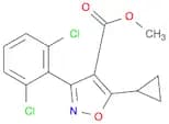 methyl 5-cyclopropyl-3-(2,6-dichlorophenyl)-1,2-oxazole-4-carboxylate