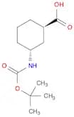 (Cyclohexanecarboxylic acid, 3-[[(1,1-dimethylethoxy)carbonyl]amino]-, (1R,3R))