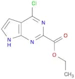 Ethyl 4-​chloro-​1H-​pyrrolo[2,​3-​d]​pyrimidine-​2-​carboxylate