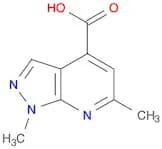 1,6-dimethyl-1H-pyrazolo[3,4-b]pyridine-4-carboxylic Acid
