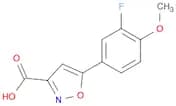 5-(3-Fluoro-4-methoxyphenyl)isoxazole-3-carboxylic acid