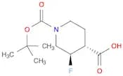 rel-(3R,4R)-1-[(tert-butoxy)carbonyl]-3-fluoropiperidine-4-carboxylic acid