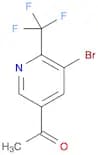 1-[5-bromo-6-(trifluoromethyl)pyridin-3-yl]ethan-1-one