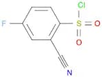 2-cyano-4-fluorobenzene-1-sulfonyl chloride