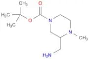tert-butyl 3-(aminomethyl)-4-methylpiperazine-1-carboxylate