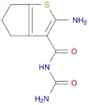 2-amino-n-carbamoyl-5,6-dihydro-4h-cyclopenta[b]thiophene-3-carboxamide