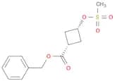 benzyl rac-(1s,3s)-3-(methanesulfonyloxy)cyclobutane-1-carboxylate, cis