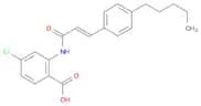 4-chloro-2-[3-(4-pentylphenyl)prop-2-enoylamino]benzoic acid