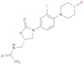 (S)-N-((3-(3-fluoro-4-(1-oxidothiomorpholino)phenyl)-2-oxooxazolidin-5-yl)methyl)acetamide