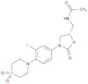 (S)-N-((3-(4-(1,1-dioxidothiomorpholino)-3-fluorophenyl)-2-oxooxazolidin-5-yl)methyl)acetamide