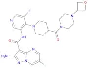 2-amino-6-fluoro-N-(5-fluoro-4-(4-(4-(oxetan-3-yl)piperazine-1-carbonyl)piperidin-1-yl)pyridin-3-y…