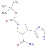 tert-butyl 3-carbamoyl-4-(1H-imidazol-4-yl)pyrrolidine-1-carboxylate