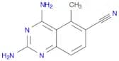 2,4-diamino-5-methylquinazoline-6-carbonitrile