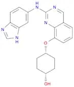cis-4-​[[2-​(1H-​Benzimidazol-​6-​ylamino)​-​8-​quinazolinyl]​oxy]​-​cyclohexanol