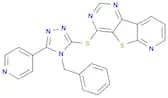 4-((4-Benzyl-5-(pyridin-4-yl)-4H-1,2,4-triazol-3-yl)thio)pyrido[3',2':4,5]thieno[3,2-d]pyrimidine