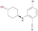4-bromo-2-[(trans-4-hydroxycyclohexyl)amino]benzonitrile
