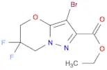 ethyl 3-bromo-6,6-difluoro-5,7-dihydropyrazolo[5,1-b][1,3]oxazine-2-carboxylate