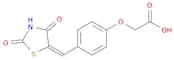 {4-[(E)-(2,4-dioxo-1,3-thiazolidin-5-ylidene)methyl]phenoxy}acetic acid