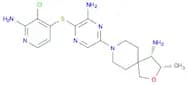 (3S,4S)-8-(6-Amino-5-((2-amino-3-chloropyridin-4-yl)sulfanyl)pyrazin-2-yl)-3-methyl-2-oxa-8-azaspi…