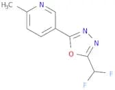 Pyridine, 5-​[5-​(difluoromethyl)​-​1,​3,​4-​oxadiazol-​2-​yl]​-​2-​methyl-