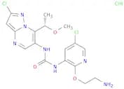 (S)-1-(2-(2-Aminoethoxy)-5-chloropyridin-3-yl)-3-(2-chloro-7-(1-methoxyethyl)pyrazolo[1,5-a]pyrimi…