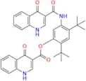2,4-Di-tert-butyl-5-(4-oxo-1,4-dihydroquinoline-3-carboxamido)phenyl 4-oxo-1,4-dihydroquinoline-3-…