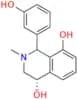 (4S)-1-(3-hydroxyphenyl)-2-methyl-1,2,3,4-tetrahydroisoquinoline-4,8-diol