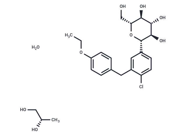 Dapagliflozin ((2S)-1,2-propanediol, hydrate)