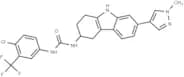 1-(4-chloro-3-(trifluoromethyl)phenyl)-3-(7-(1-methyl-1H-pyrazol-4-yl)-2,3,4,9-tetrahydro-1H-carba…