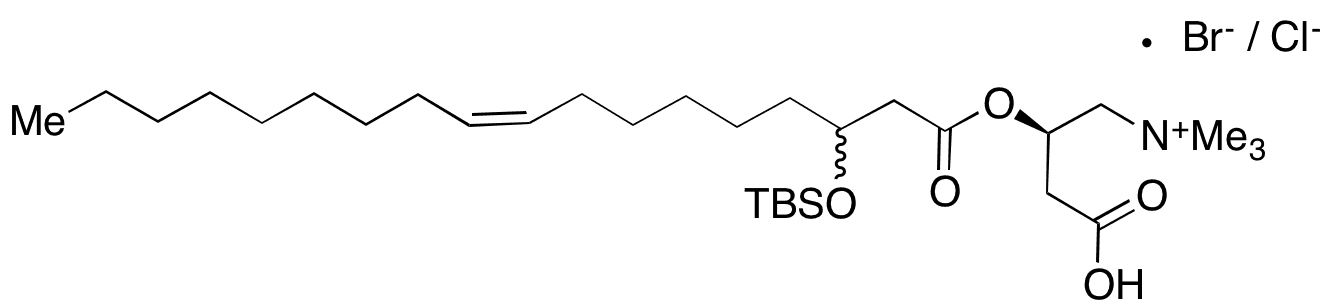 3-tert-Butyldimethylsilyloxyoleyl Carnitine Ester (Mixture of Chloride and Bromide Salts)