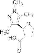 trans-2-(Trimethyl-1H-pyrazol-4-yl)oxolane-3-carboxylic Acid