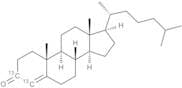4-Cholesten-3-one-3,4-13C2
