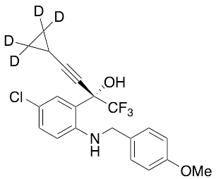 (S)-5-Chloro-alpha-(cyclopropylethynyl)-2-[[(4-methoxyphenyl)methyl]amino]-alpha-(trifluoromethyl)…