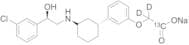 2-(3-((1R,3S)-3-(((R)-2-(3-Chlorophenyl)-2-hydroxyethyl)amino)cyclohexyl)phenoxy)acetic Acid-13C, …