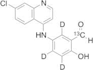 5-[(7-Chloro-4-quinolinyl)amino]-2-hydroxybenzaldehyde-13CD3