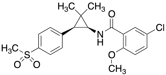4-[(1R,3R)-3-[(5-Chloro-2-methoxybenzoyl)amino]-2,2-dimethylcyclopropyl]-rel-benzenesulfonic Acid